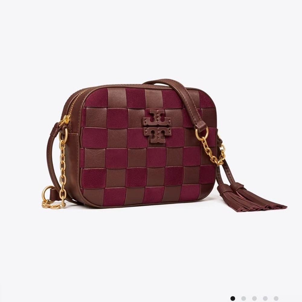 Tory Burch MCGRAW WOVEN CAMERA BAG